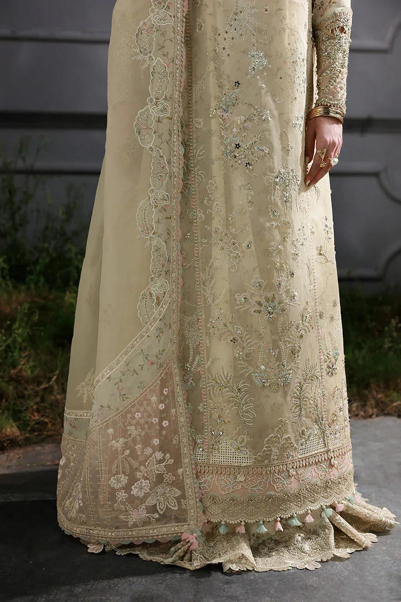 Qalamkar | Elirah Formals 25 | MF-04 IVORY GRACE - Aqsa Fabrics
