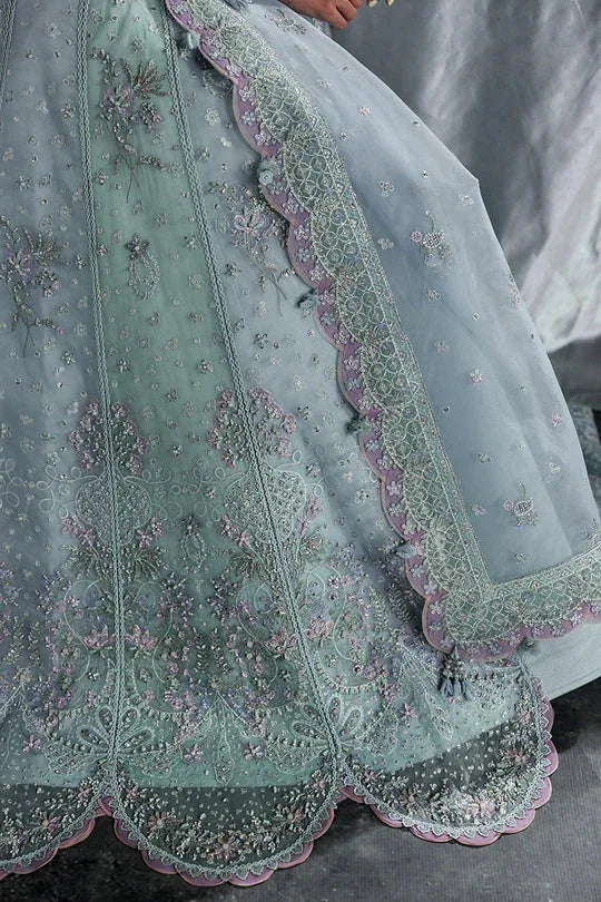Qalamkar | Elirah Formals 25 | MF-08 SERENE AQUA - Aqsa Fabrics