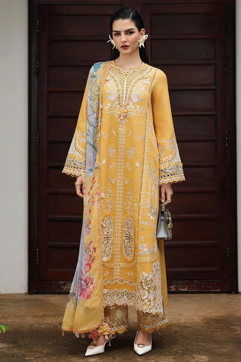 Qalamkar | Q Linen 25 | KL-06 GLEAM - Aqsa Fabrics