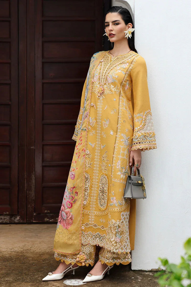 Qalamkar | Q Linen 25 | KL-06 GLEAM - Aqsa Fabrics