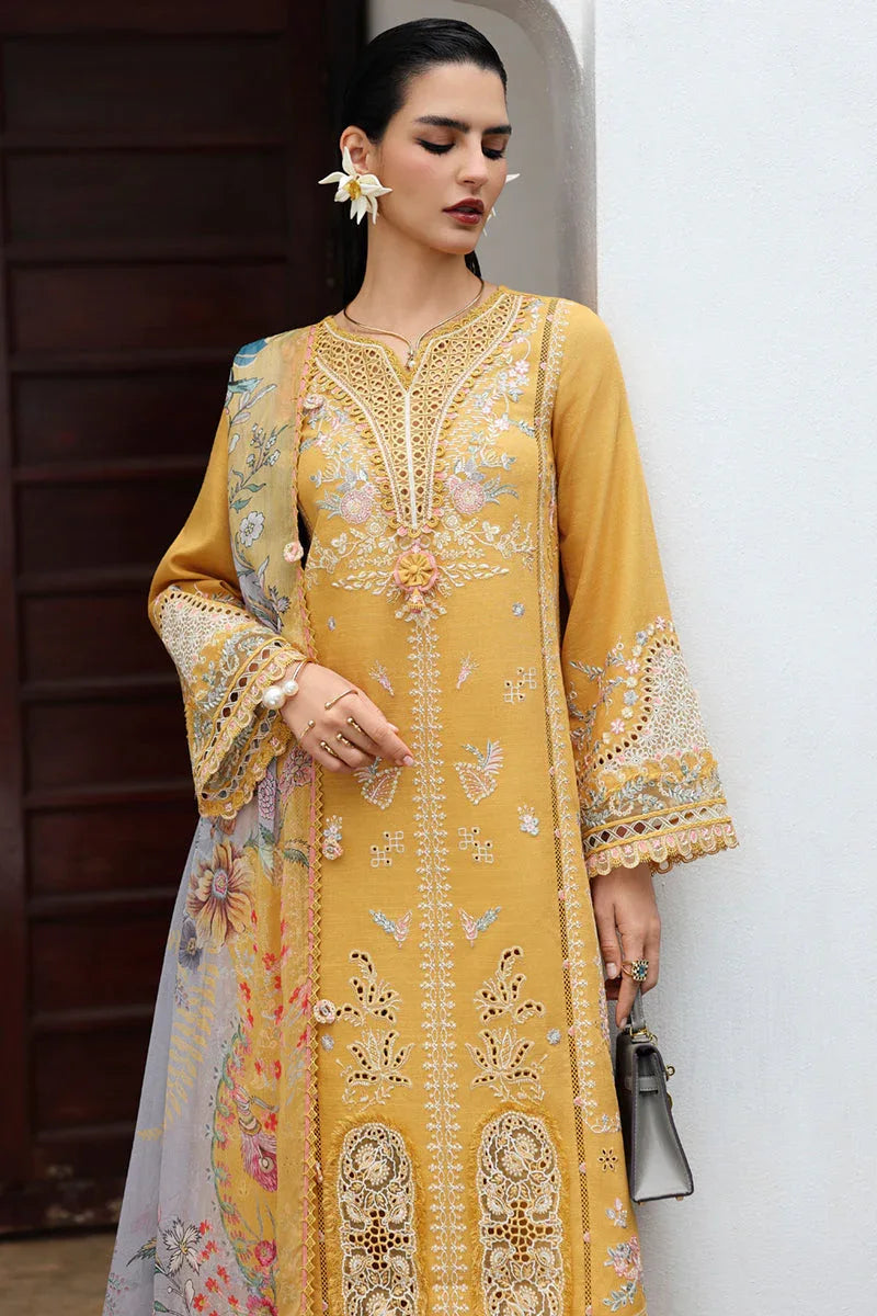 Qalamkar | Q Linen 25 | KL-06 GLEAM - Aqsa Fabrics