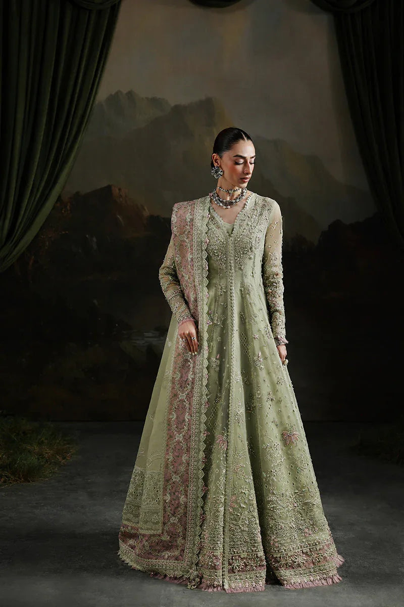 Qalamkar | Elirah Formals 25 | MF-02 SAGE AURA - Aqsa Fabrics