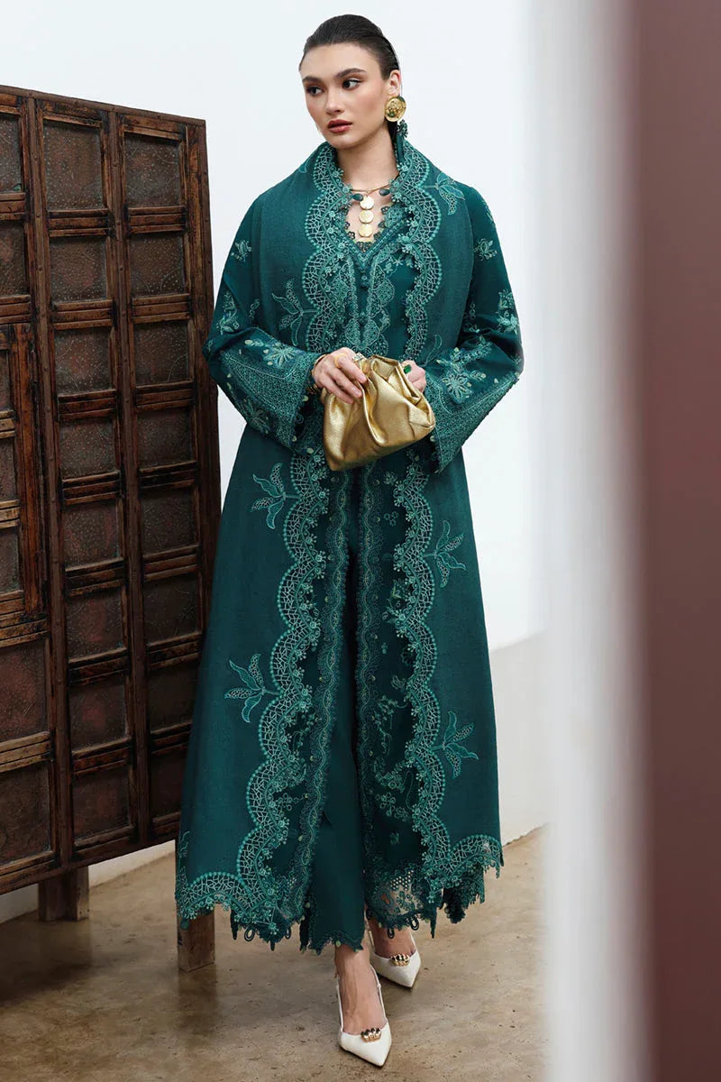 Qalamkar | Q Linen 25 | KL-11 MEADOW - Aqsa Fabrics