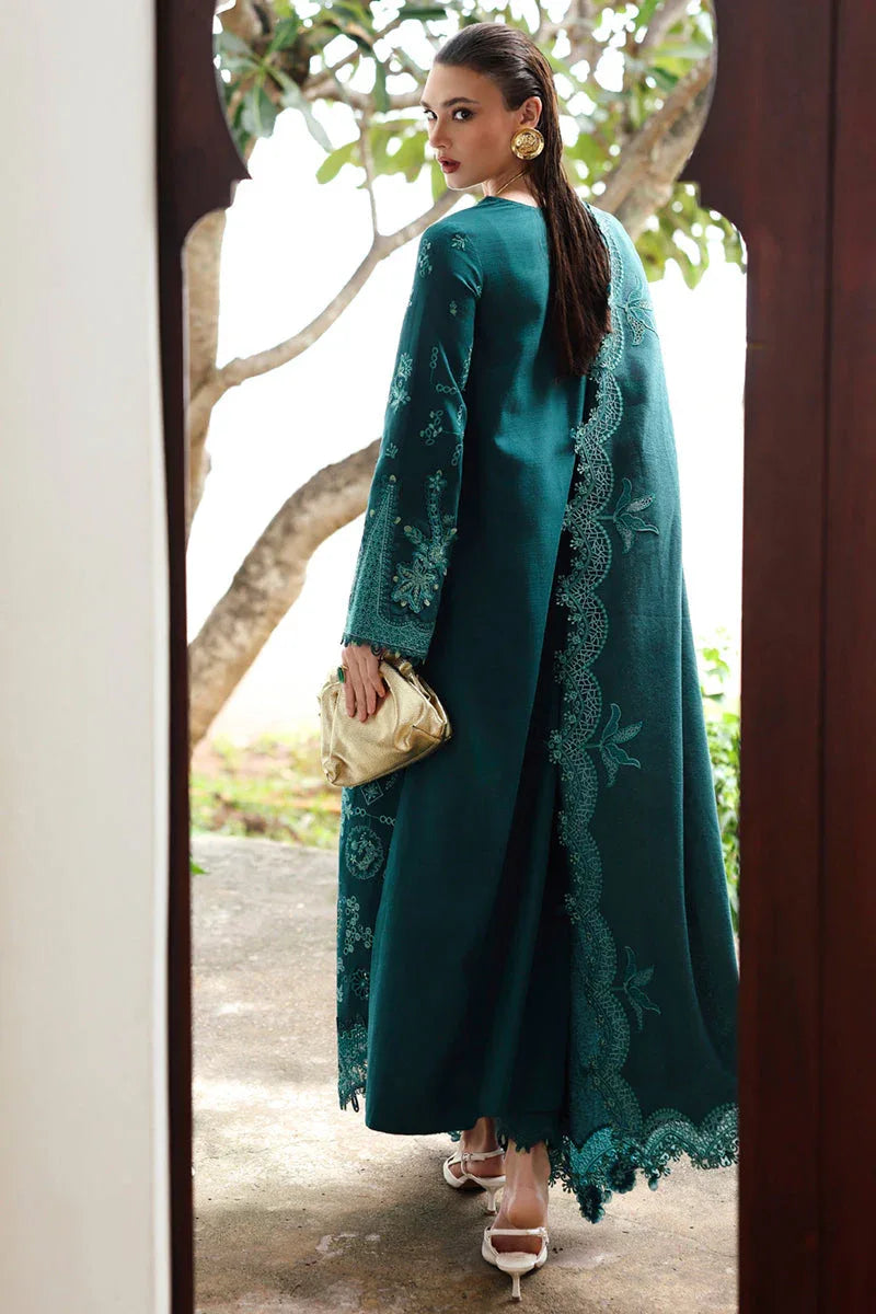 Qalamkar | Q Linen 25 | KL-11 MEADOW - Aqsa Fabrics