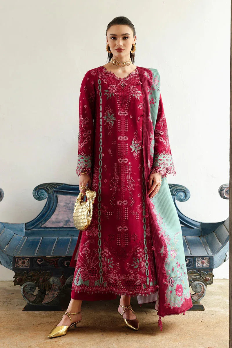 Qalamkar | Q Linen 25 | KL-12 ROOHI - Aqsa Fabrics