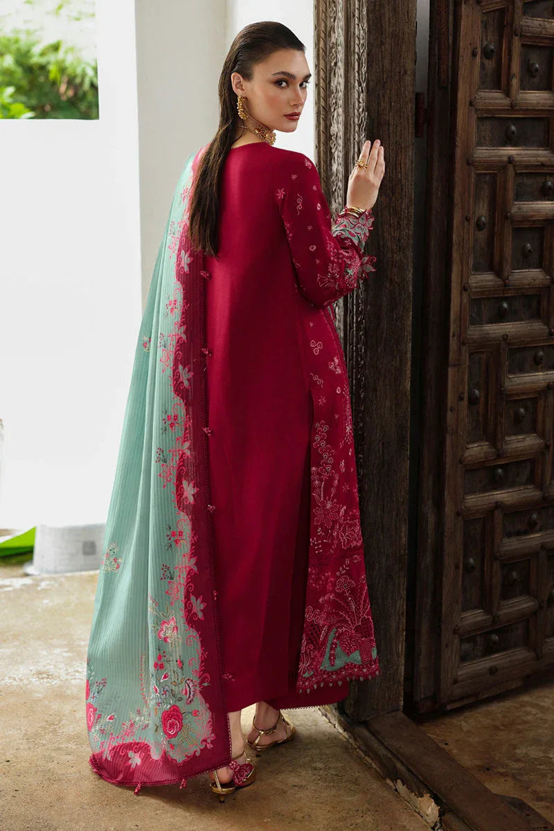 Qalamkar | Q Linen 25 | KL-12 ROOHI - Aqsa Fabrics