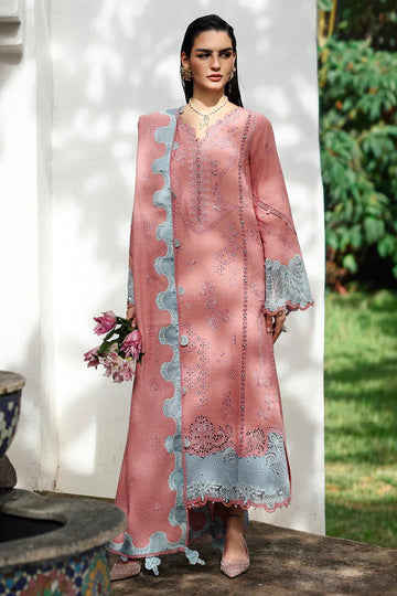 Qalamkar | Q Linen 25 | KL-10 FAYE - Aqsa Fabrics