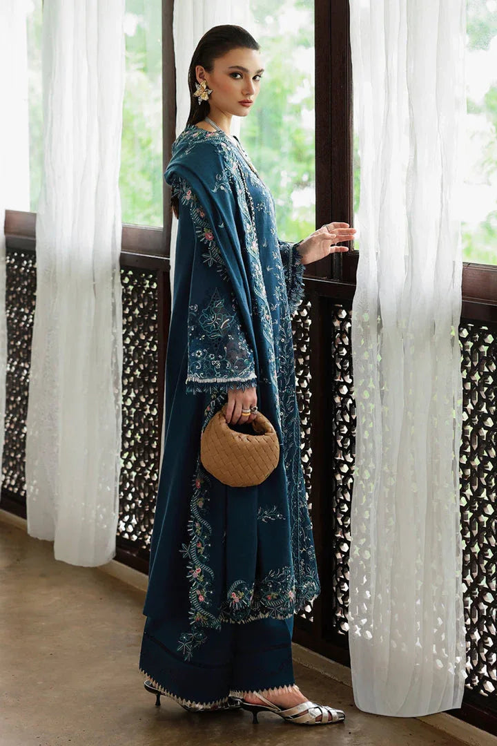 Qalamkar | Q Linen 25 | KL-05 LUSH - Aqsa Fabrics