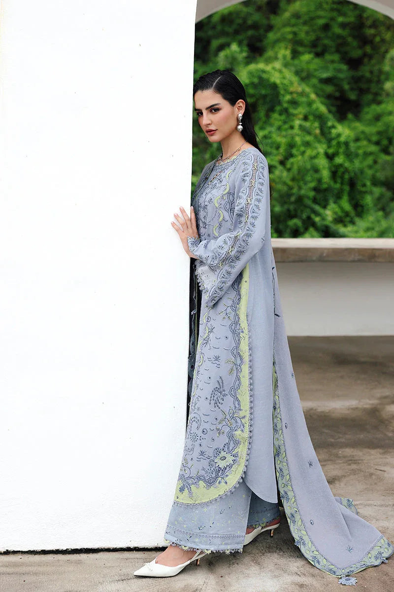 Qalamkar | Q Linen 25 | KL-13 SAAHIL - Aqsa Fabrics