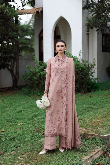 Qalamkar | Q Linen 25 | KL-08 VEIL - Aqsa Fabrics
