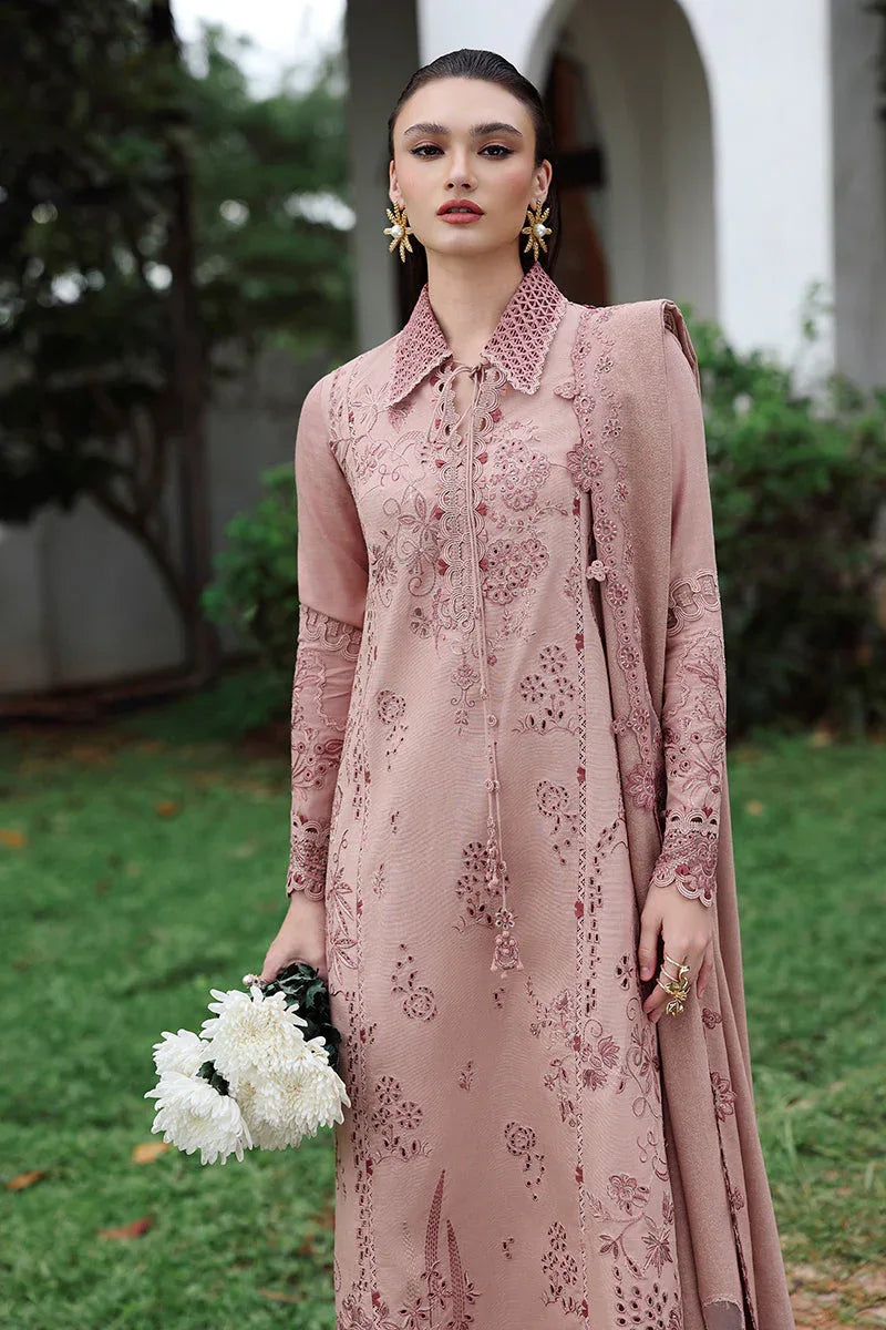 Qalamkar | Q Linen 25 | KL-08 VEIL - Aqsa Fabrics