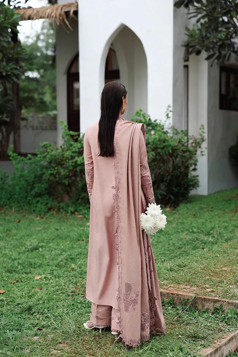 Qalamkar | Q Linen 25 | KL-08 VEIL - Aqsa Fabrics