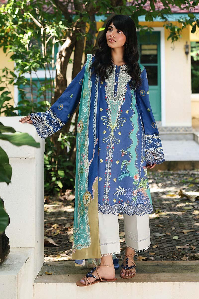 Qalamkar | Q Prints 26 | AX-10 (B) VIONA - Aqsa Fabrics