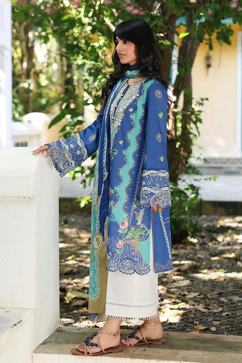 Qalamkar | Q Prints 26 | AX-10 (B) VIONA - Aqsa Fabrics