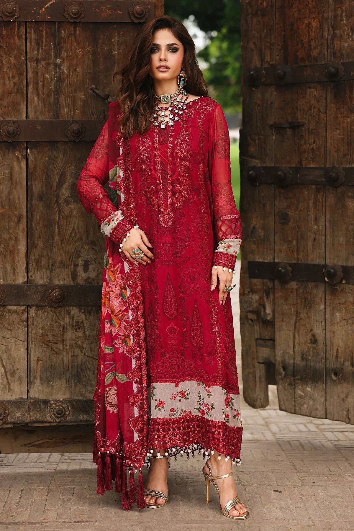 Charizma | Vasal Chiffon 25 | VSL25-25 G - Aqsa Fabrics
