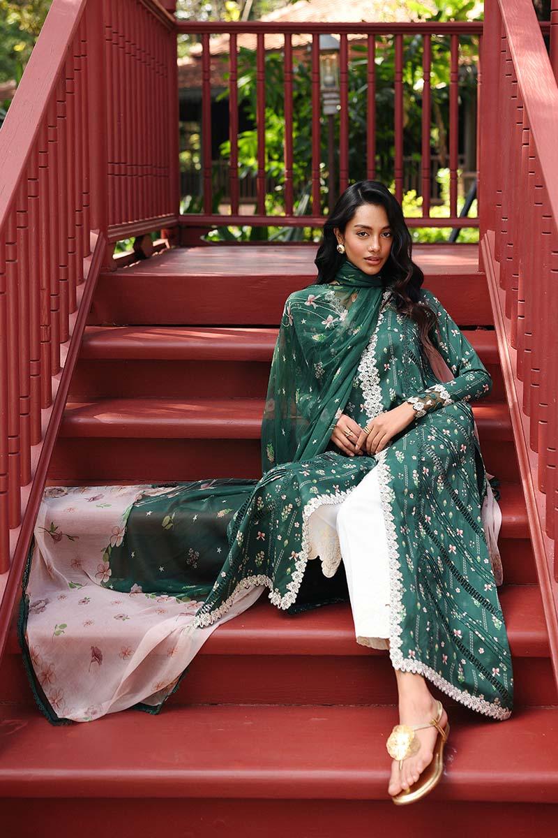 Qalamkar | Q Prints 26 | AX-09 (B) GREER - Aqsa Fabrics