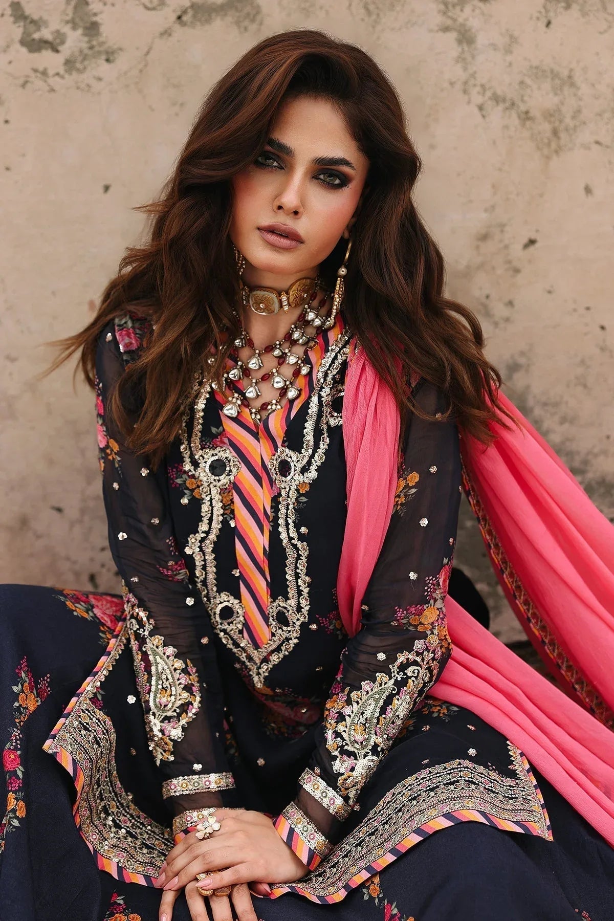 Charizma | Vasal Chiffon 25 | VSL25-29 B - Aqsa Fabrics