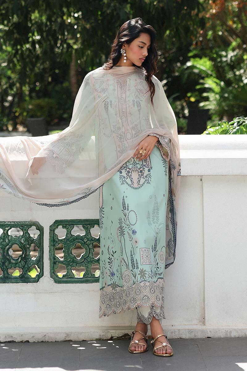 Qalamkar | Q Prints 26 | AX-04 (A) SLONA - Aqsa Fabrics