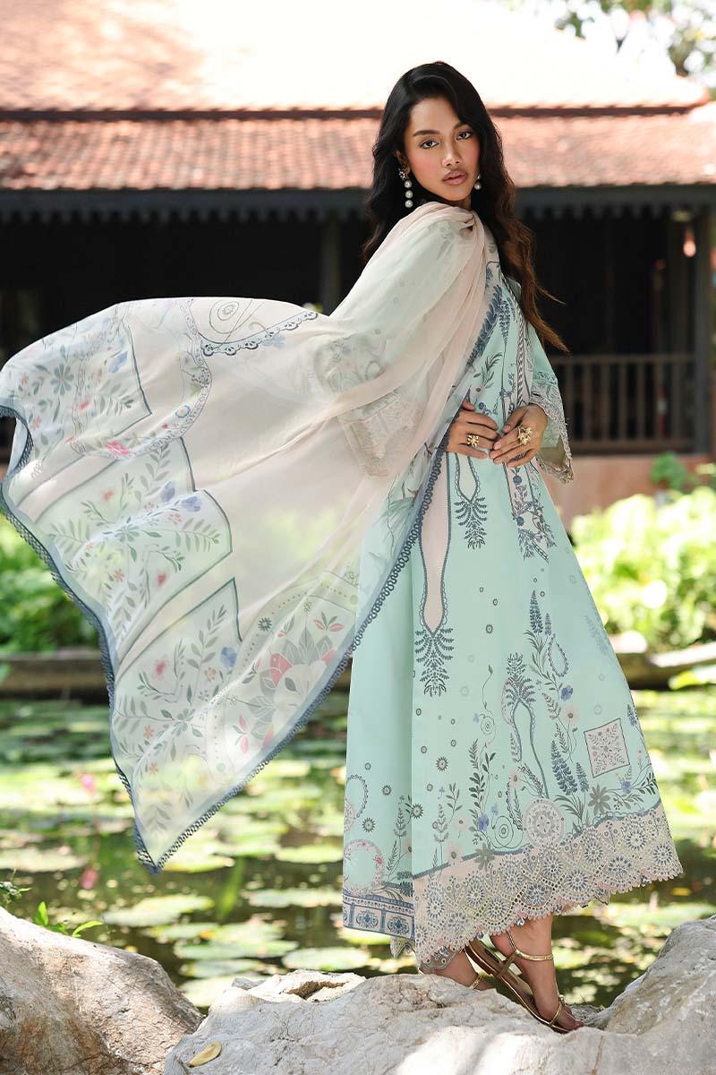 Qalamkar | Q Prints 26 | AX-04 (A) SLONA - Aqsa Fabrics