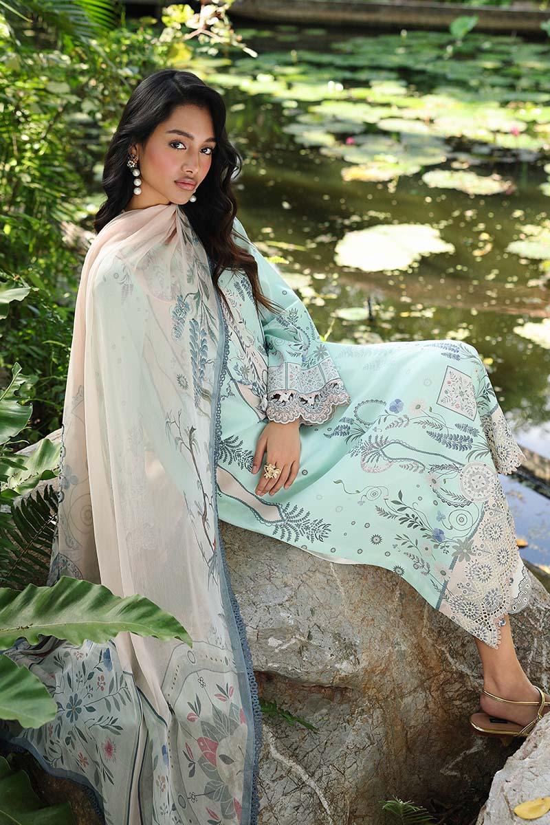 Qalamkar | Q Prints 26 | AX-04 (A) SLONA - Aqsa Fabrics