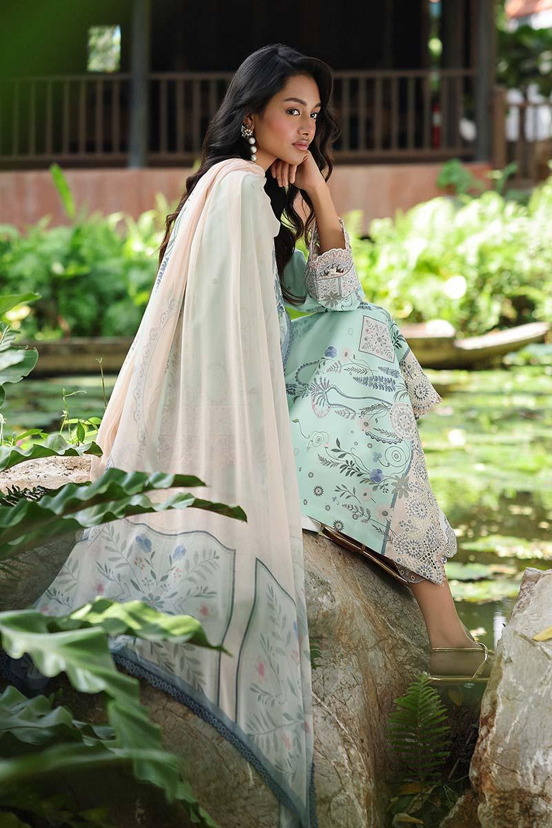 Qalamkar | Q Prints 26 | AX-04 (A) SLONA - Aqsa Fabrics