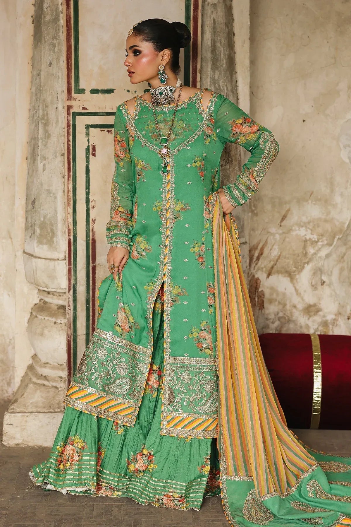 Charizma | Vasal Chiffon 25 | VSL25-28 A - Aqsa Fabrics