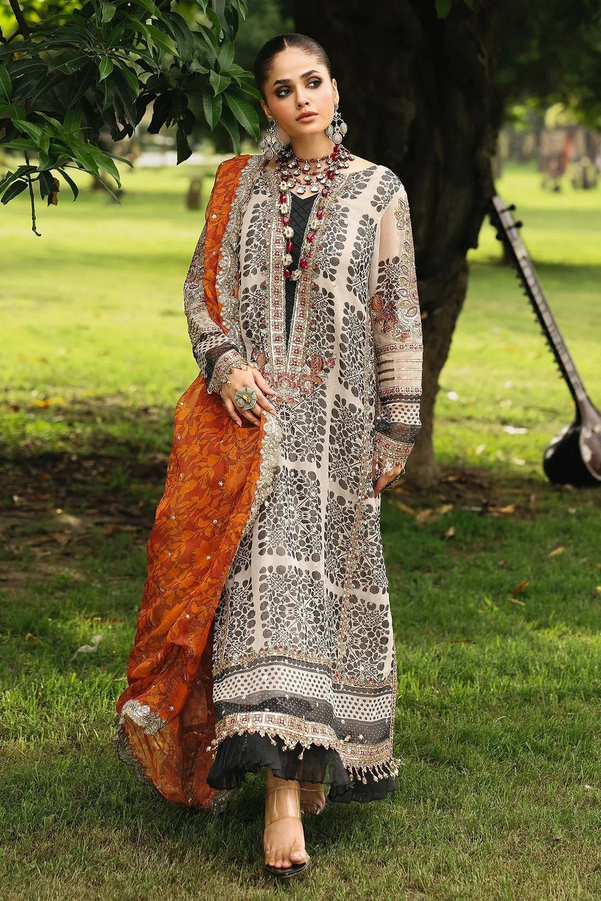 Charizma | Vasal Chiffon 25 | SL25-30 E - Aqsa Fabrics