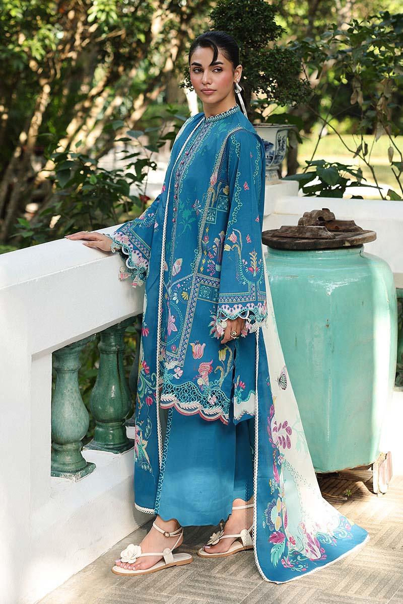 Qalamkar | Q Prints 26 | AX-05 (B) CAIRE - Aqsa Fabrics