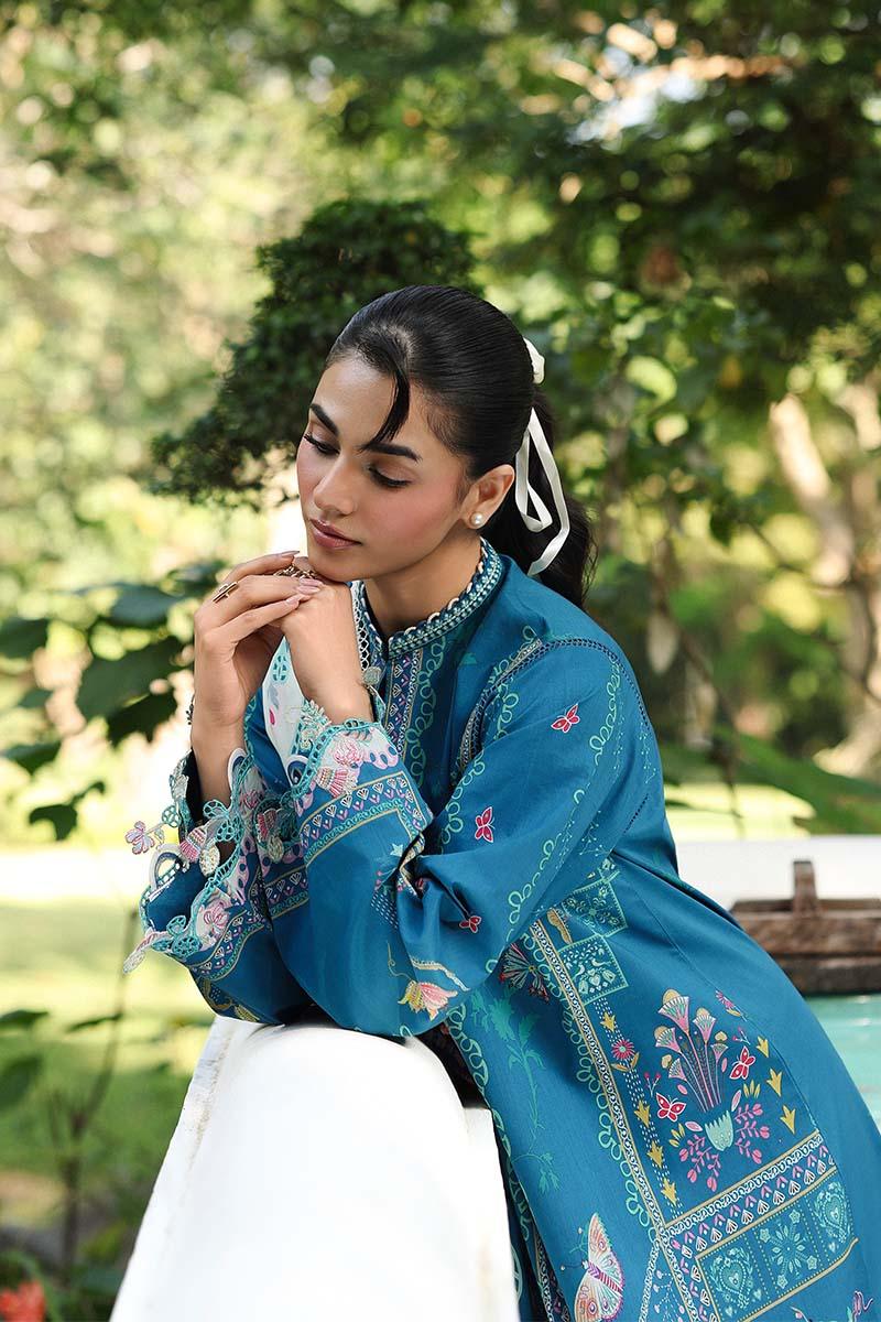Qalamkar | Q Prints 26 | AX-05 (B) CAIRE - Aqsa Fabrics