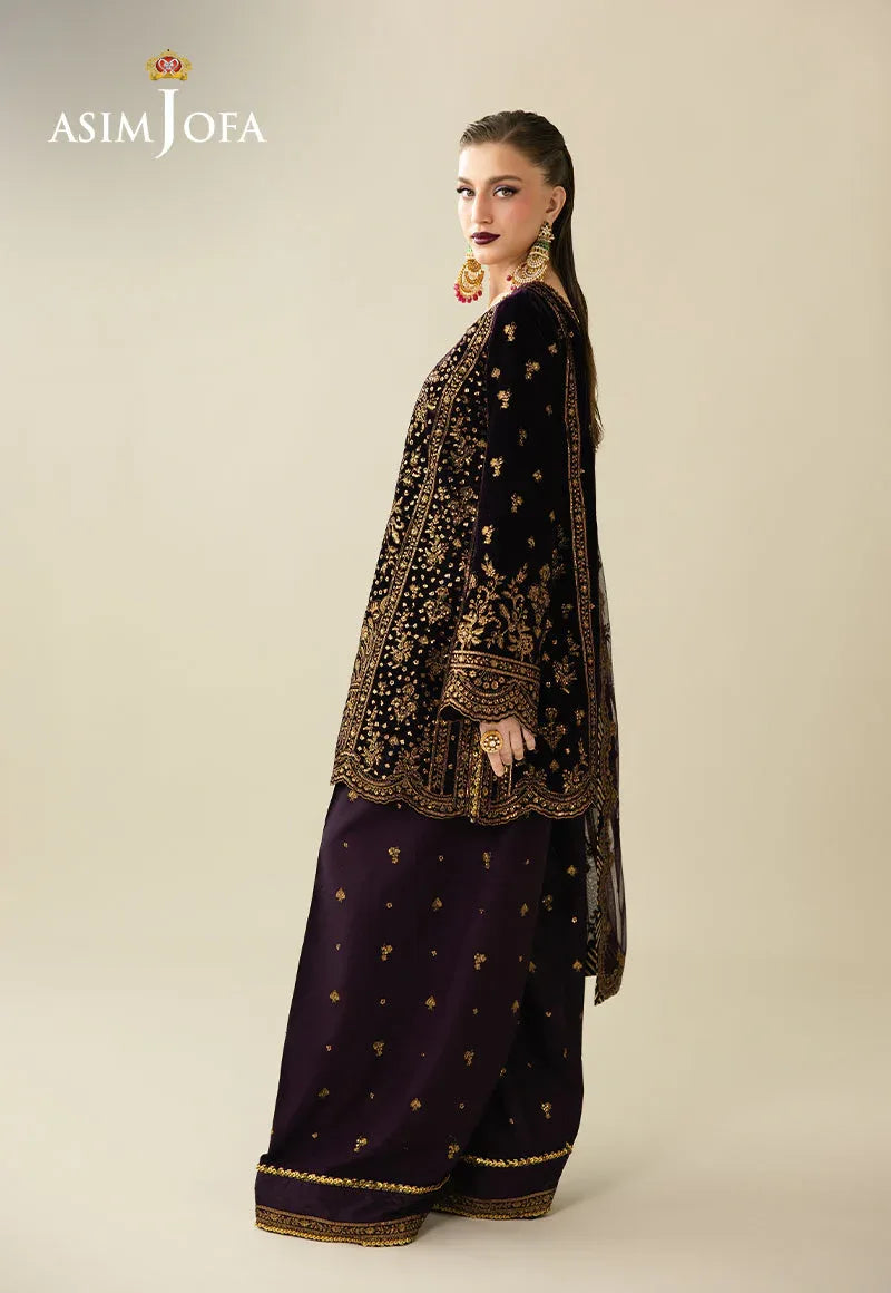 Asim Jofa | Makhmal Velvet 25 | AJULM-02 - Aqsa Fabrics