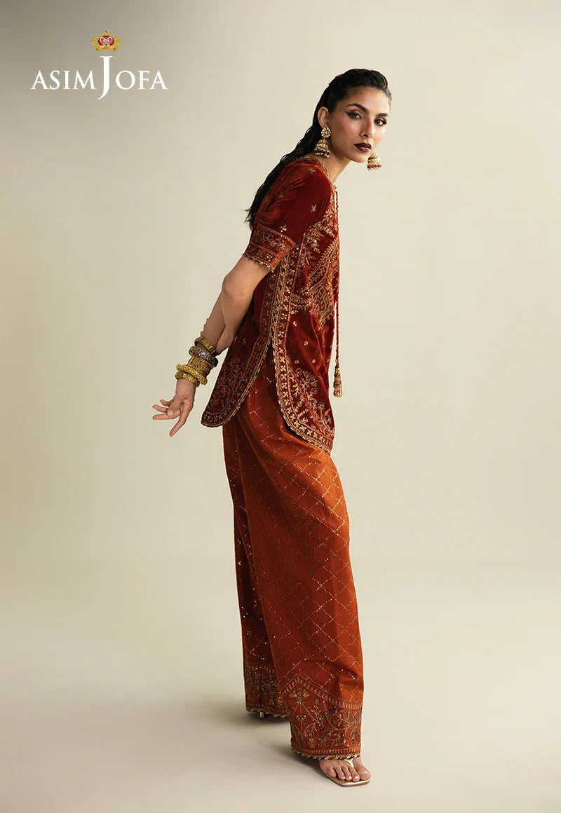 Asim Jofa | Makhmal Velvet 25 | AJULM-08 - Aqsa Fabrics