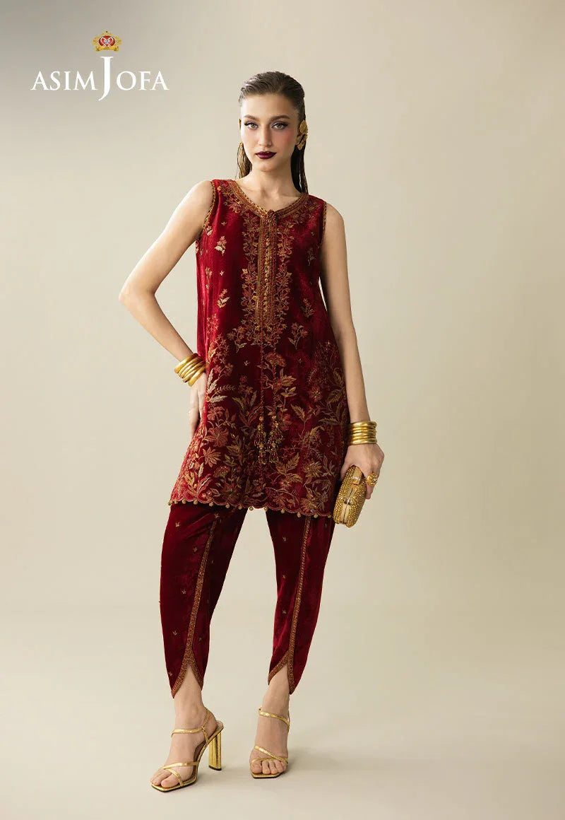 Asim Jofa | Makhmal Velvet 25 | AJULM-05 - Aqsa Fabrics