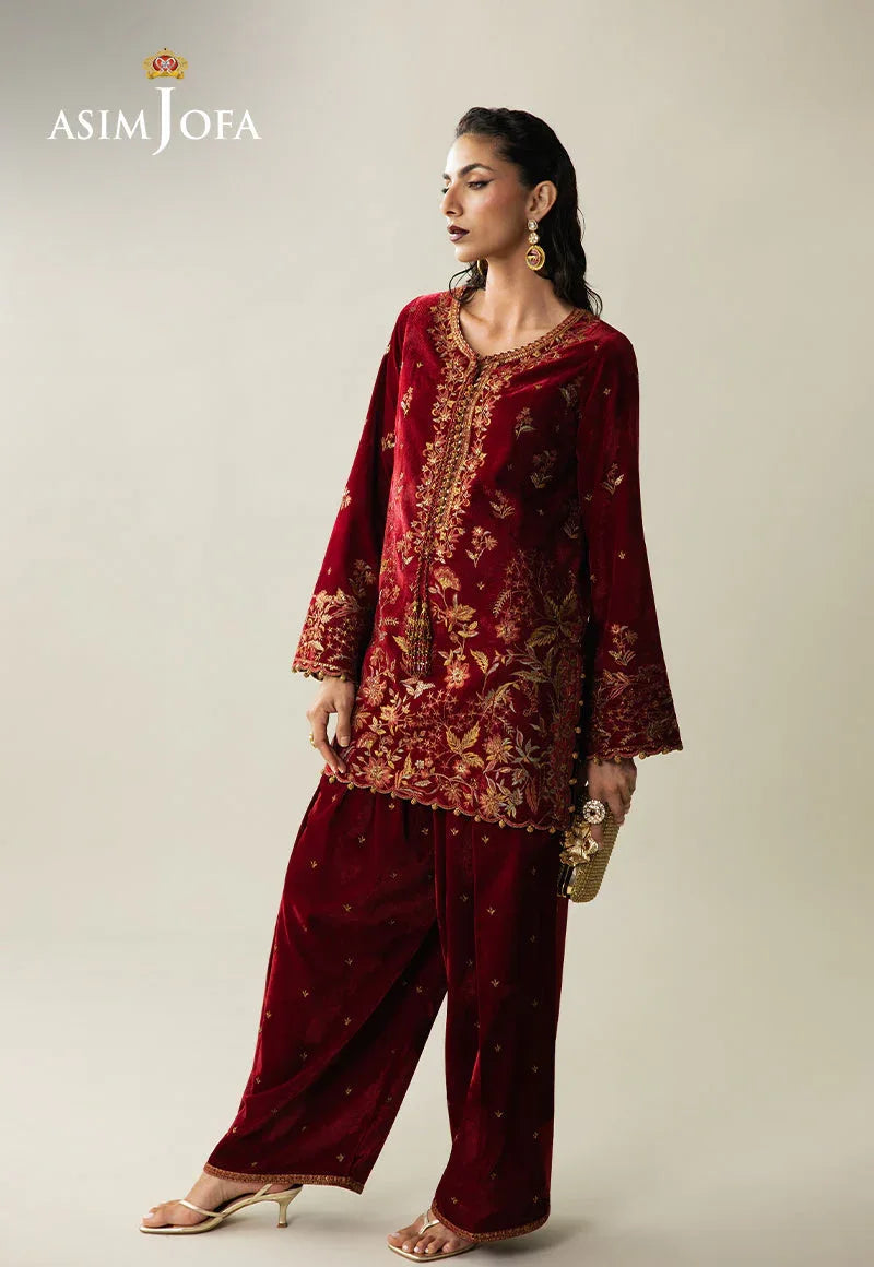 Asim Jofa | Makhmal Velvet 25 | AJULM-05 - Aqsa Fabrics