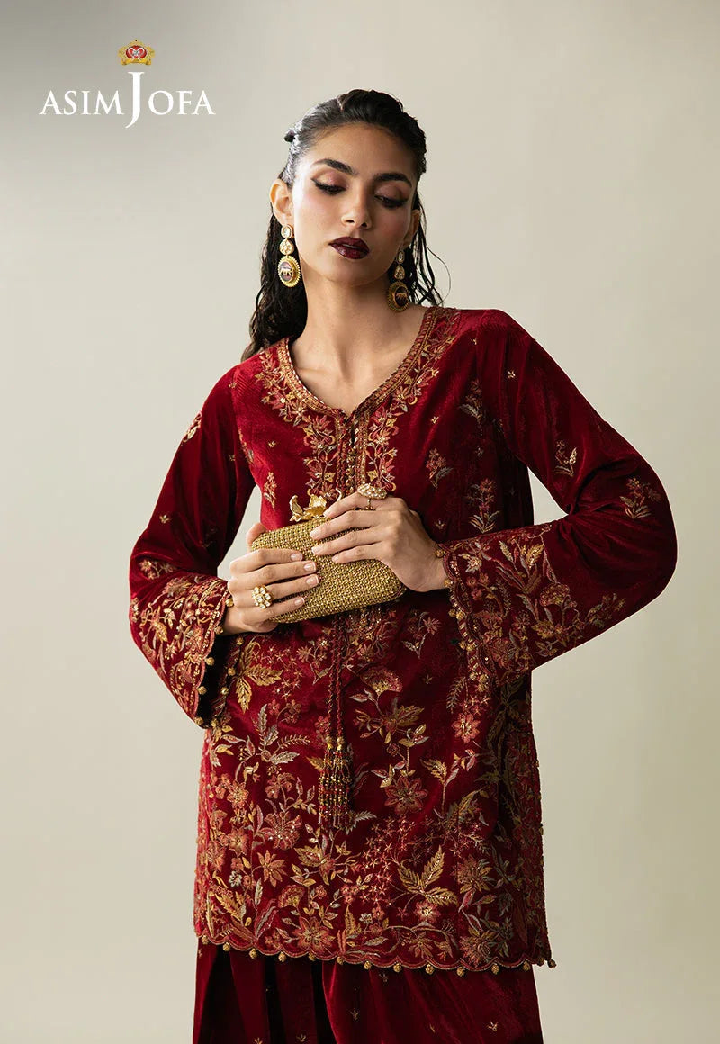 Asim Jofa | Makhmal Velvet 25 | AJULM-05 - Aqsa Fabrics