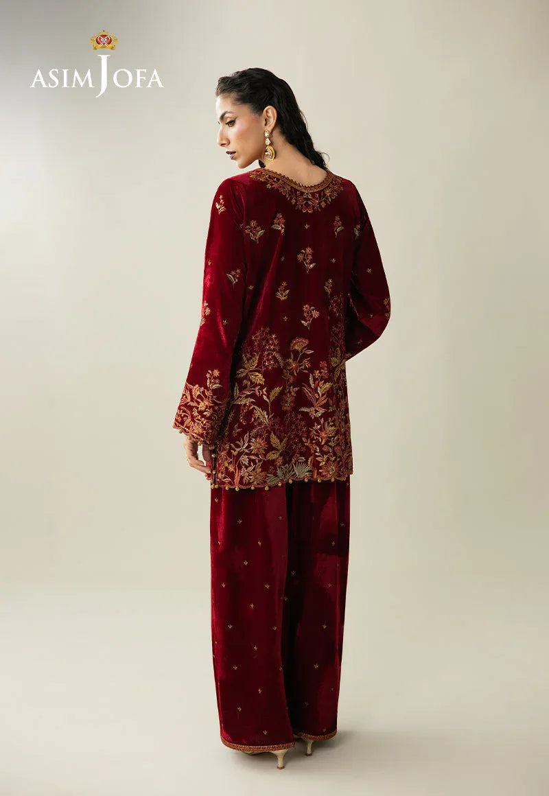 Asim Jofa | Makhmal Velvet 25 | AJULM-05 - Aqsa Fabrics