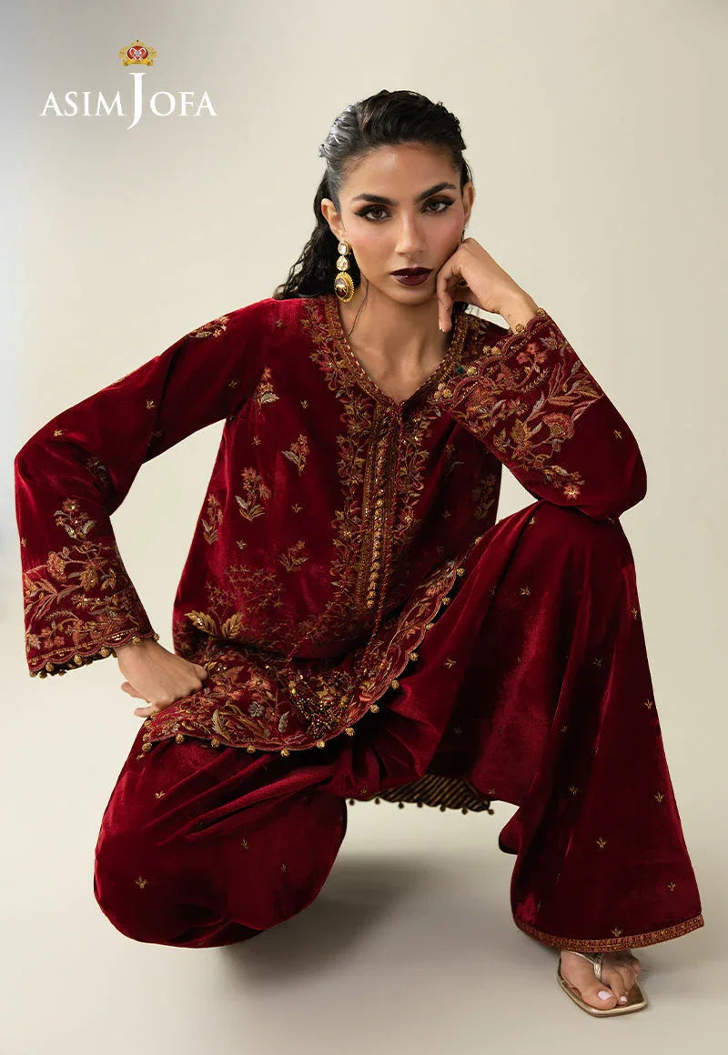 Asim Jofa | Makhmal Velvet 25 | AJULM-05 - Aqsa Fabrics
