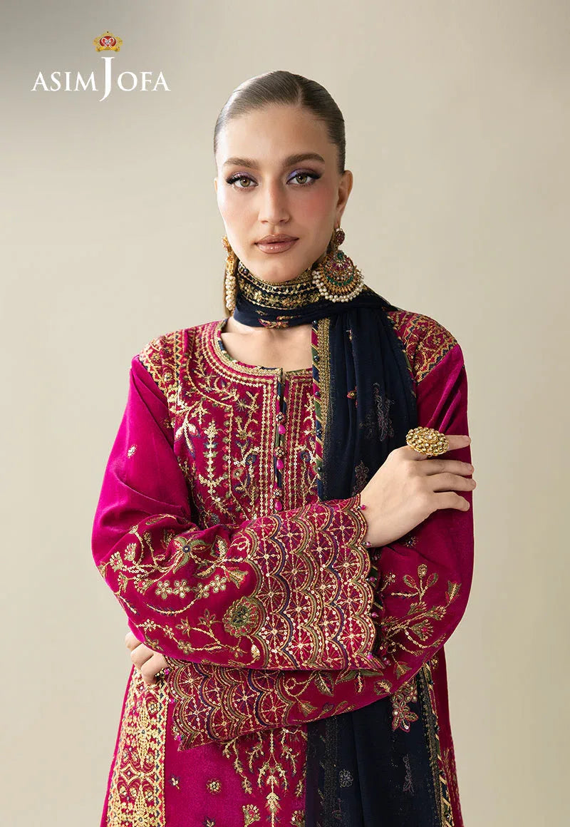 Asim Jofa | Makhmal Velvet 25 | AJULM-03 - Aqsa Fabrics