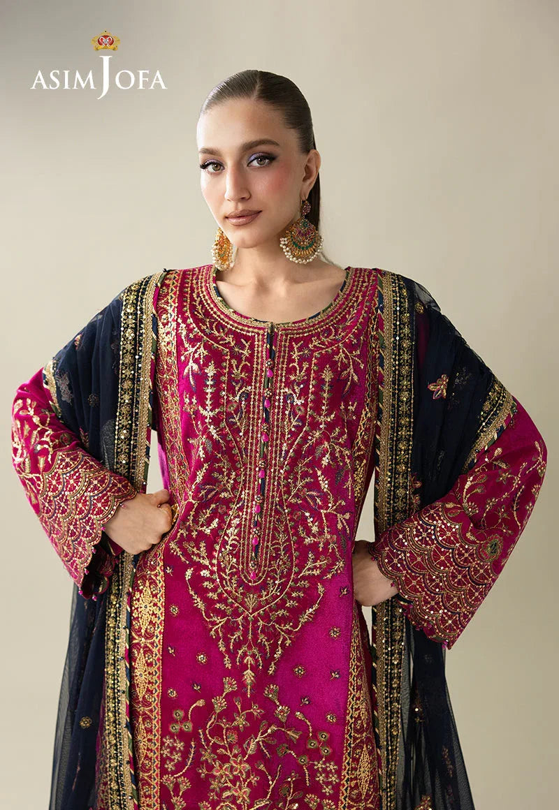 Asim Jofa | Makhmal Velvet 25 | AJULM-03 - Aqsa Fabrics