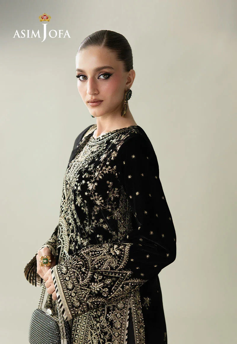 Asim Jofa | Makhmal Velvet 25 | AJULM-01 - Aqsa Fabrics