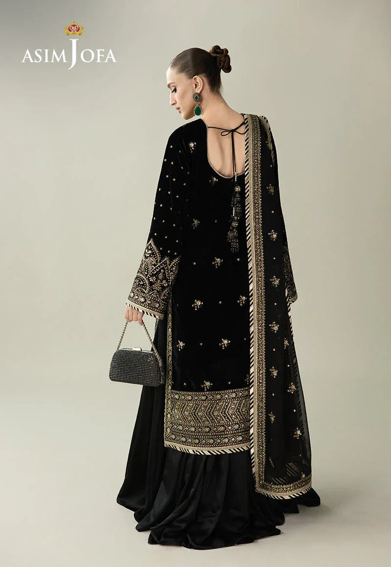Asim Jofa | Makhmal Velvet 25 | AJULM-01 - Aqsa Fabrics
