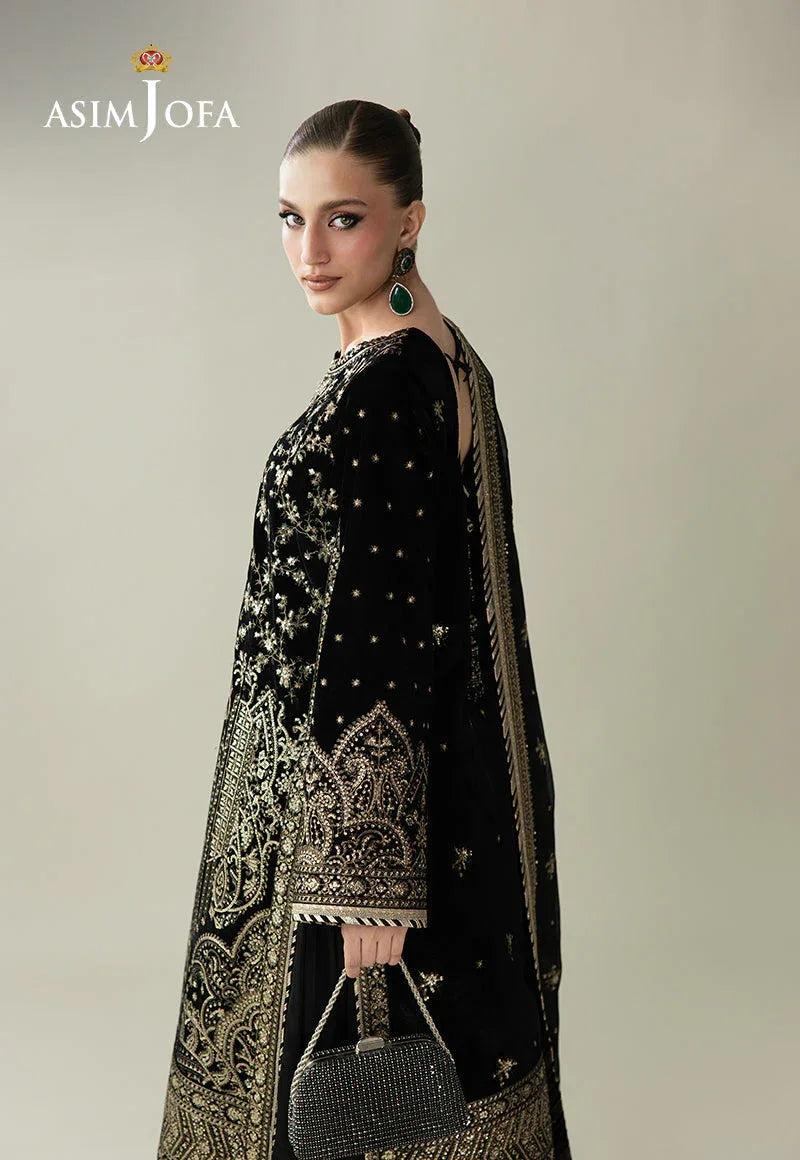Asim Jofa | Makhmal Velvet 25 | AJULM-01 - Aqsa Fabrics