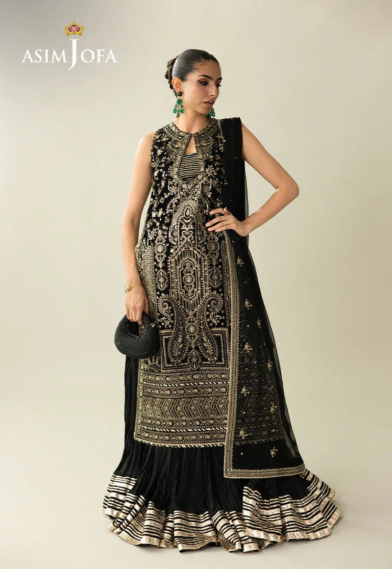 Asim Jofa | Makhmal Velvet 25 | AJULM-01 - Aqsa Fabrics