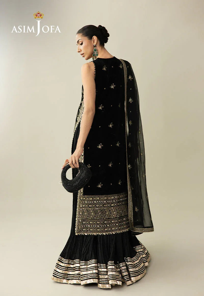 Asim Jofa | Makhmal Velvet 25 | AJULM-01 - Aqsa Fabrics