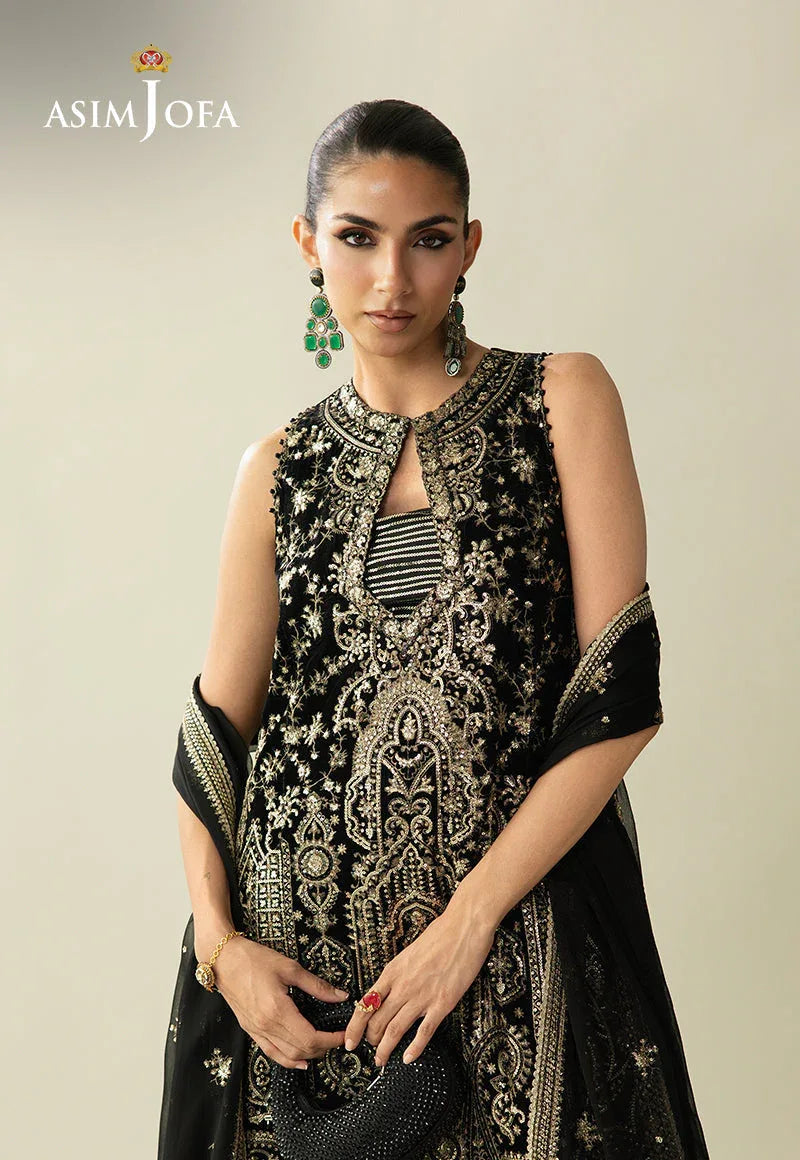Asim Jofa | Makhmal Velvet 25 | AJULM-01 - Aqsa Fabrics