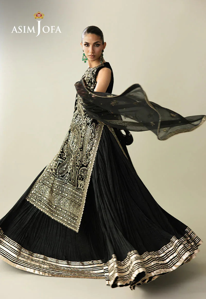 Asim Jofa | Makhmal Velvet 25 | AJULM-01 - Aqsa Fabrics
