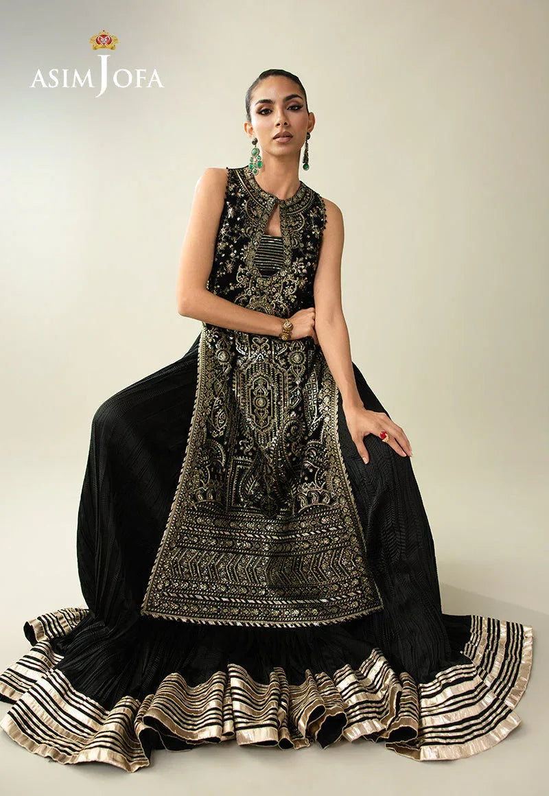 Asim Jofa | Makhmal Velvet 25 | AJULM-01 - Aqsa Fabrics