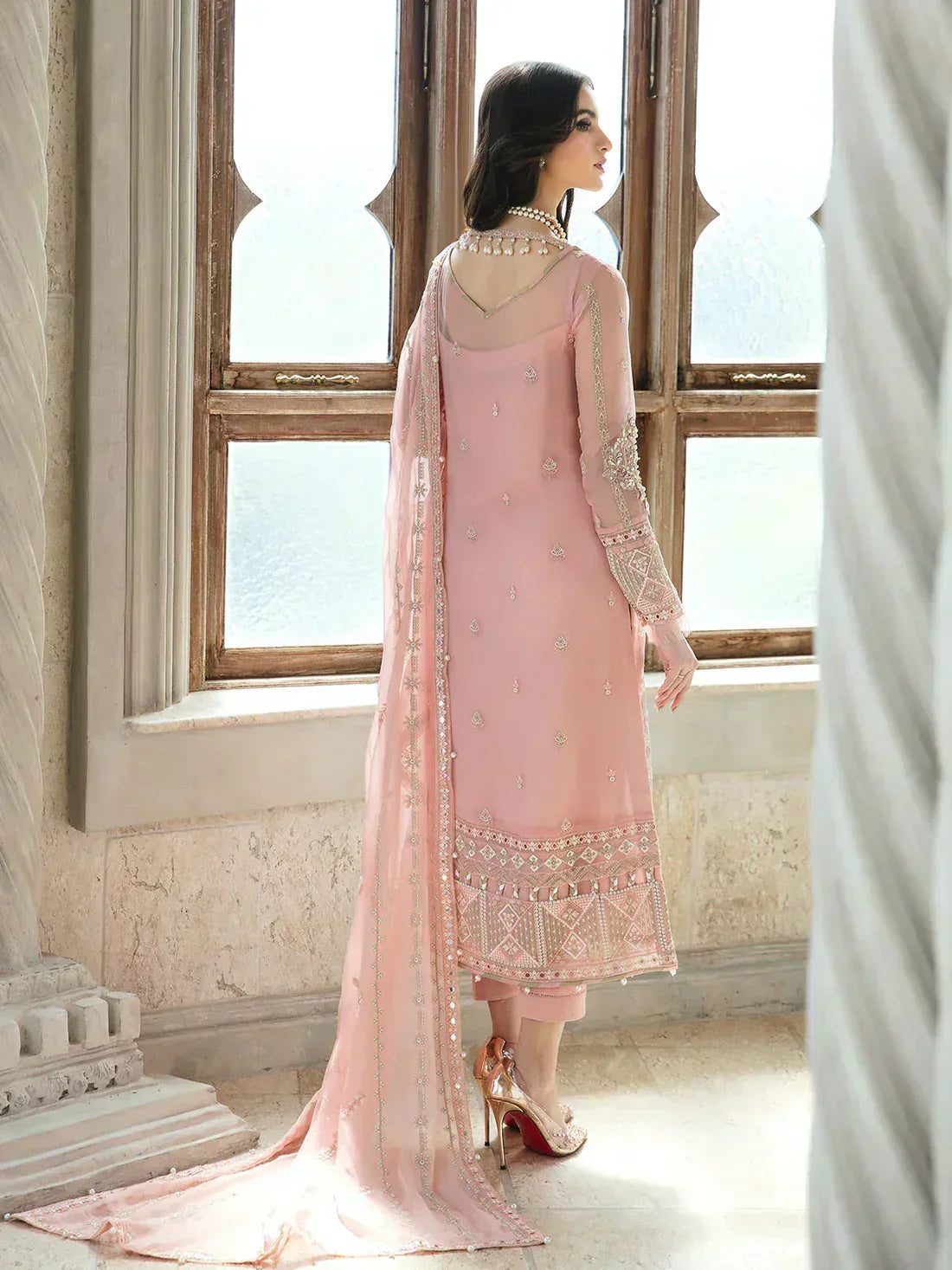 Gulaal | Embroidered Chiffon 23 | ISABELLA 01 - Aqsa Fabrics