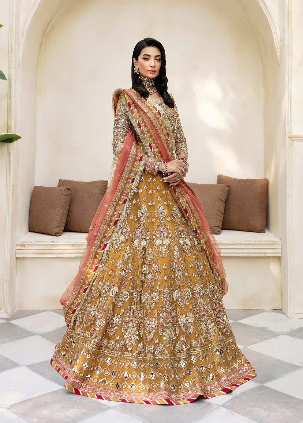 Gulaal | Wedding Formals | Miraas GL-WS-23V1-35 - Aqsa Fabrics