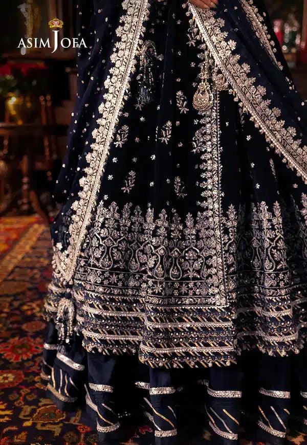Asim Jofa | Makhmal Wedding Velvet 23 | AJMM-04 - Aqsa Fabrics
