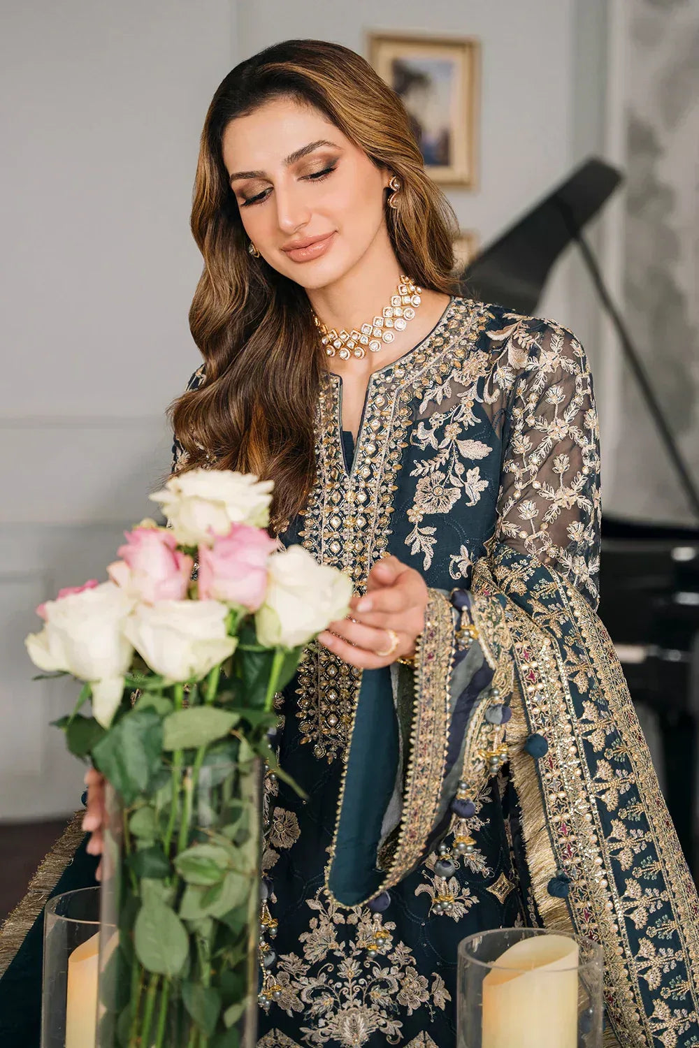 Baroque | Chantelle Embroidered Collection | CH12-01 - Aqsa Fabrics